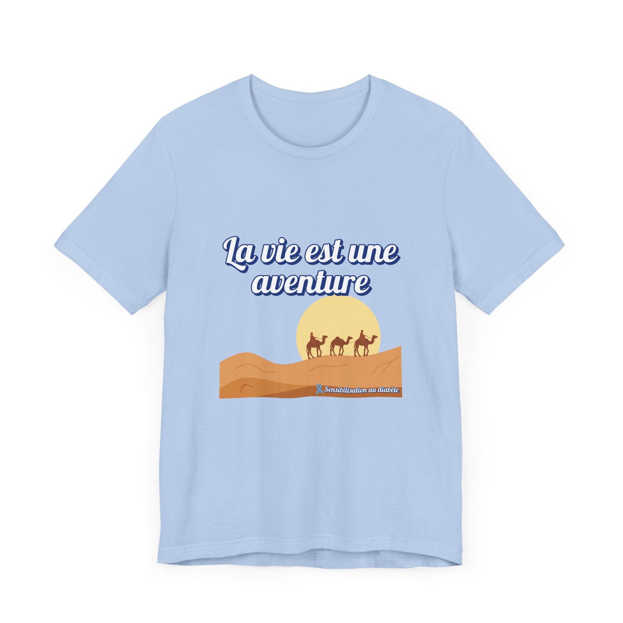 Life is an Adventure (French) - Unisex Tee The Diabuddies Store T-Shirts $30.27