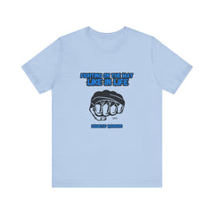 The Diabuddies Store Diabetes Awareness & UFC - Unisex Tee Diabetes Awareness & UFC - Unisex Tee: "Fighting on the Mat like in Life. Diabetic Warrior." Conquer every challenge with this powerful unisex tee. T-Shirts $30.27