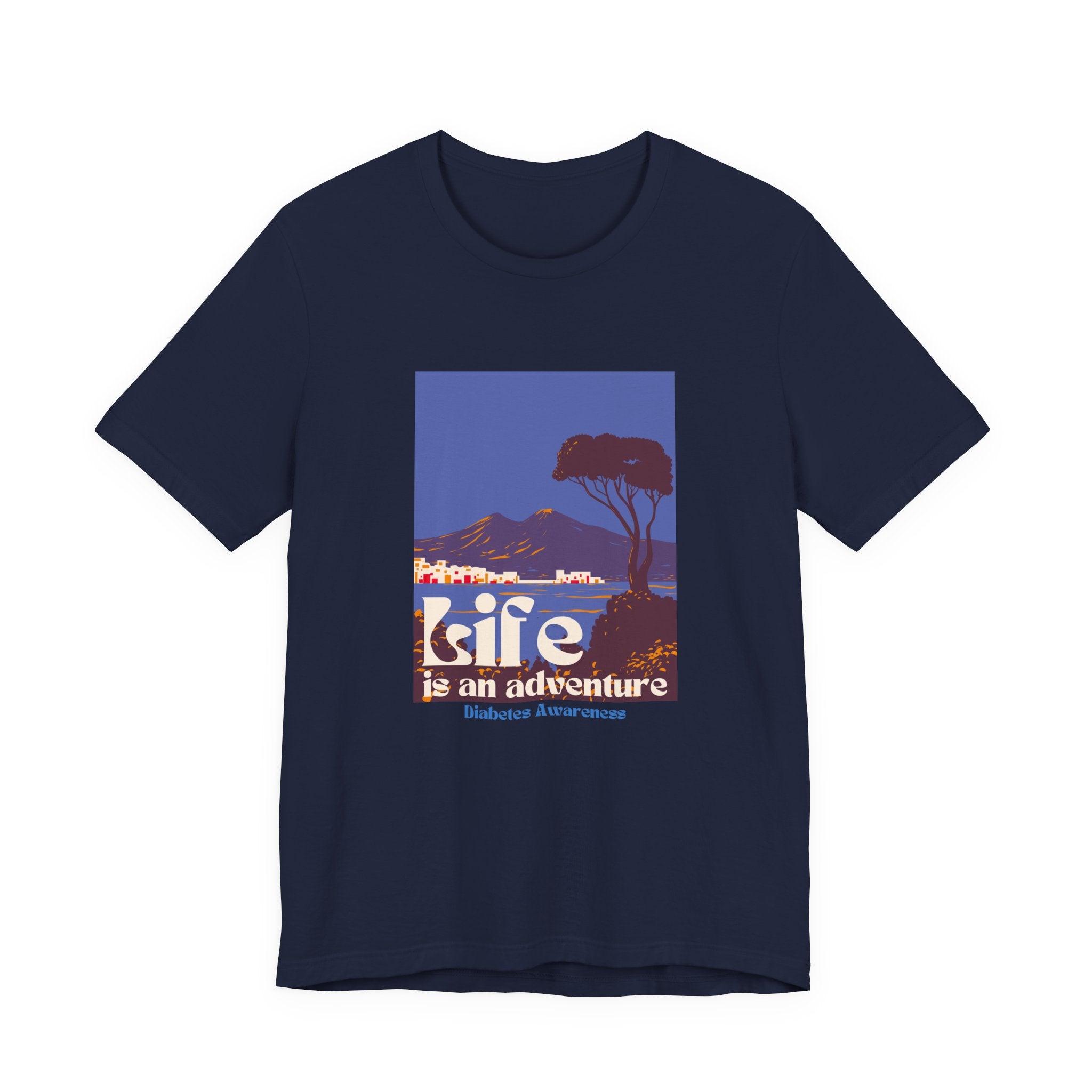 The Diabuddies Store Life is an Adventure, Ocean View - Unisex Tee Life is an Adventure, Ocean View - Unisex Tee: Embrace the call of the wild with our "Life is an adventure" Unisex Tee. This shirt is for anyone who finds their soul in the great outdoors,