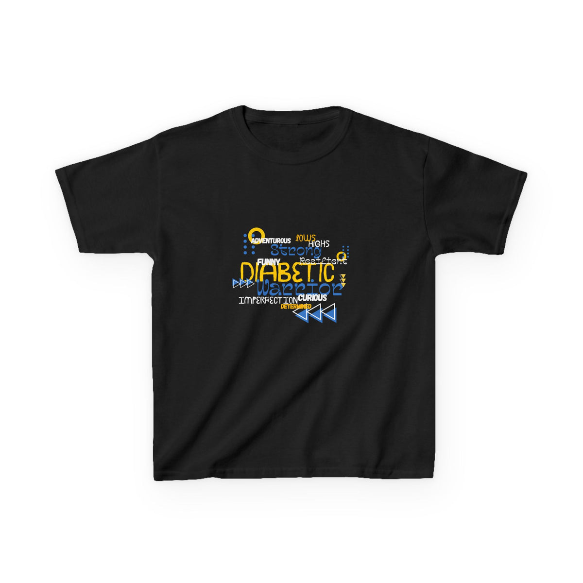The Diabuddies Store Uplifted & Unleashed - Kids Tee Uplifted & Unleashed - Kids Tee: Embrace your strength, defy the odds. The "Uplifted & Unleashed" Kids Tee is more than just a Tee; it's a vibrant testament to the diabetic warrior within. T-Shirts $17.