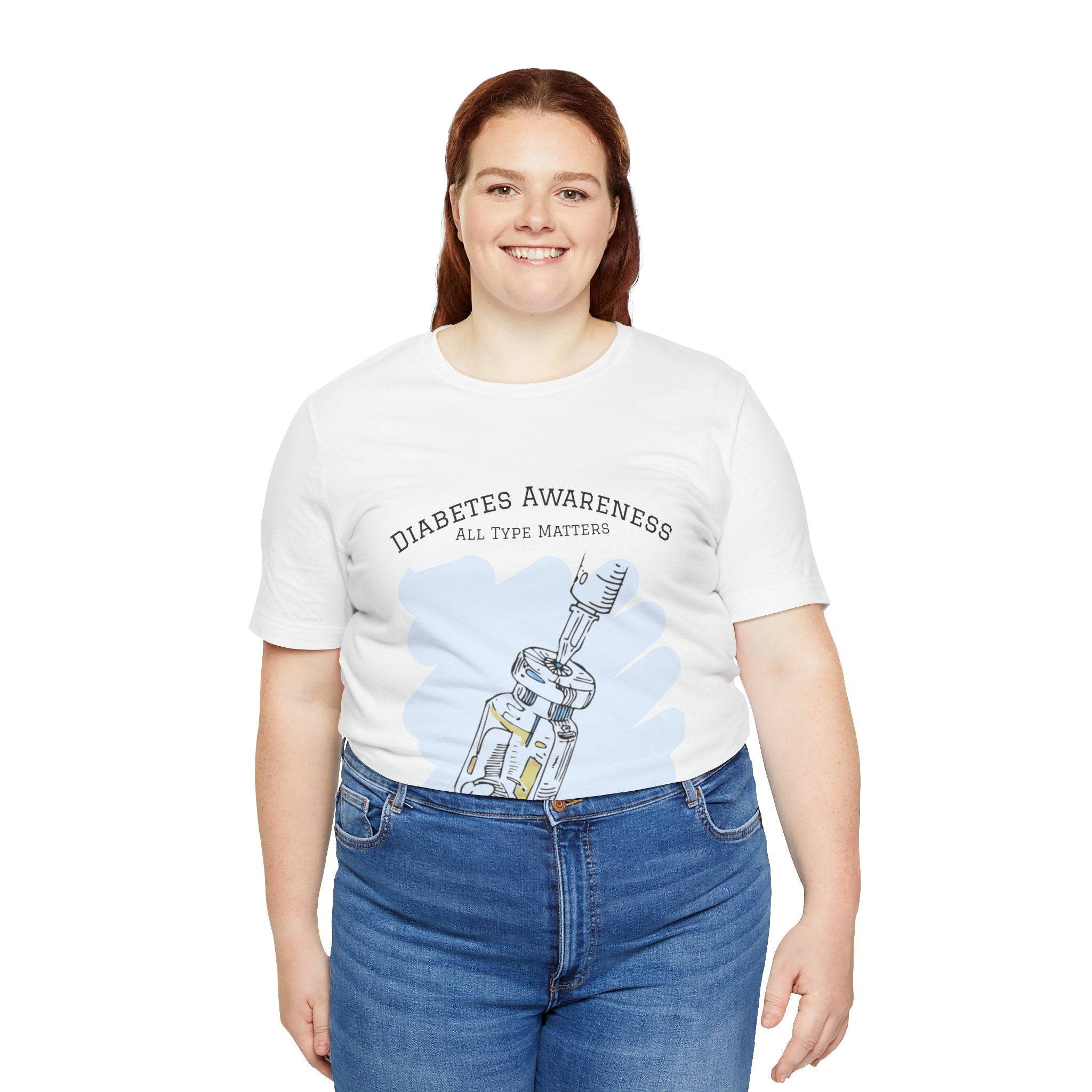 The Diabuddies Store Diabetes: All Type Matters - Unisex Tee Diabetes: All Type Matters - Unisex Tee: A powerful statement! This tee declares "All Type Matters," promoting unity and awareness for every person living with diabetes. T-Shirts $24.73