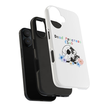 Skull & Flowers Dead Pancreas Club - Phone Case The Diabuddies Store Mobile Phone Cases $18.23
