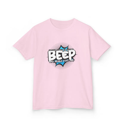 The Diabuddies Store Beep Sorry that's me! (French) - Kids Tee Beep Sorry that's me! (French) - Kids Tee: This playful French tee is perfect for the little one who's full of energy and charm. The fun design features the word "beep" and the phrase "Désolé,