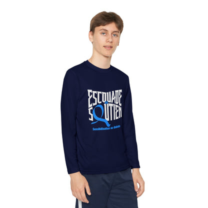 The Diabuddies Store Diabetes Support Squad (French) - Long-sleeved Youth Tee Diabetes Support Squad (French) - Long-sleeved Youth Tee: Unite against diabetes with the Diabetes Support Squad Kids' Tee! This super-soft long-sleeved Tee is perfect for littl
