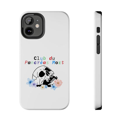 Skull & Flowers, Dead Pancreas Club (French) - Phone Cases The Diabuddies Store Mobile Phone Cases $18.23
