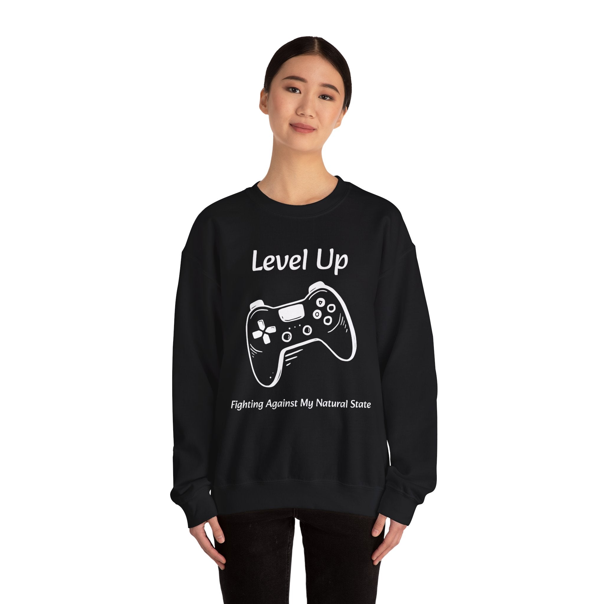 Level Up (Gaming Remote Control) - Unisex Sweatshirt The Diabuddies Store Sweatshirts $29.49