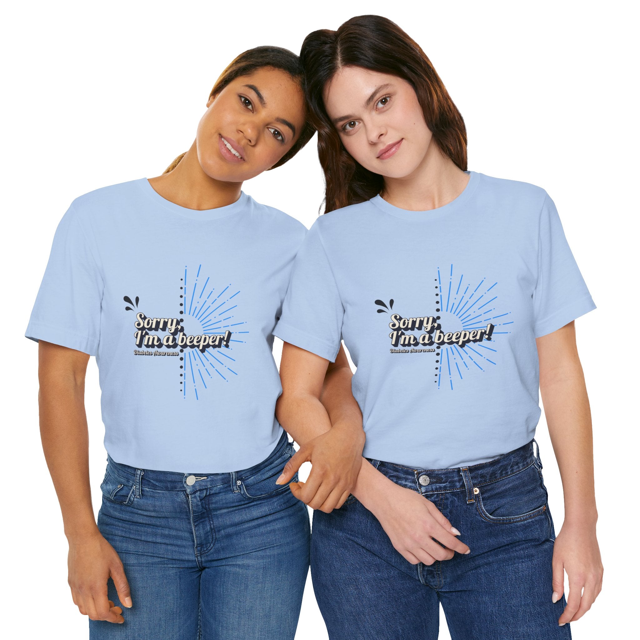 The Diabuddies Store Sorry I'm a Beeper - Unisex Tee Sorry I'm a Beeper - Unisex Tee: Always connected? This tee's for you. Embrace the constant buzz of life in comfort and style! T-Shirts $30.27