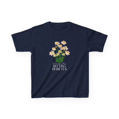 The Diabuddies Store Cultivating Hope, Defying Diabetes - Kids Tee Cultivating Hope, Defying Diabetes - Kids Tee: Wear your message of strength! This tee is a powerful statement of resilience and optimism for kids. T-Shirts $17.74