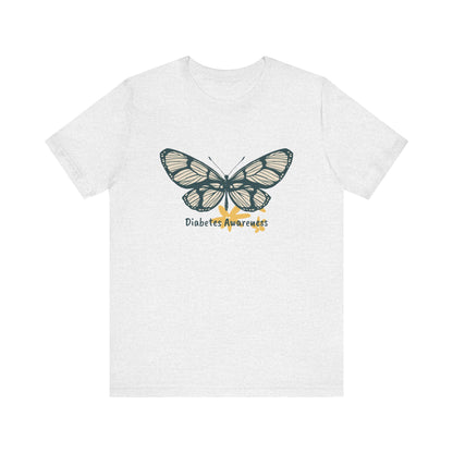 Green Butterfly & Flowers - Unisex Tee The Diabuddies Store T-Shirts $24.25