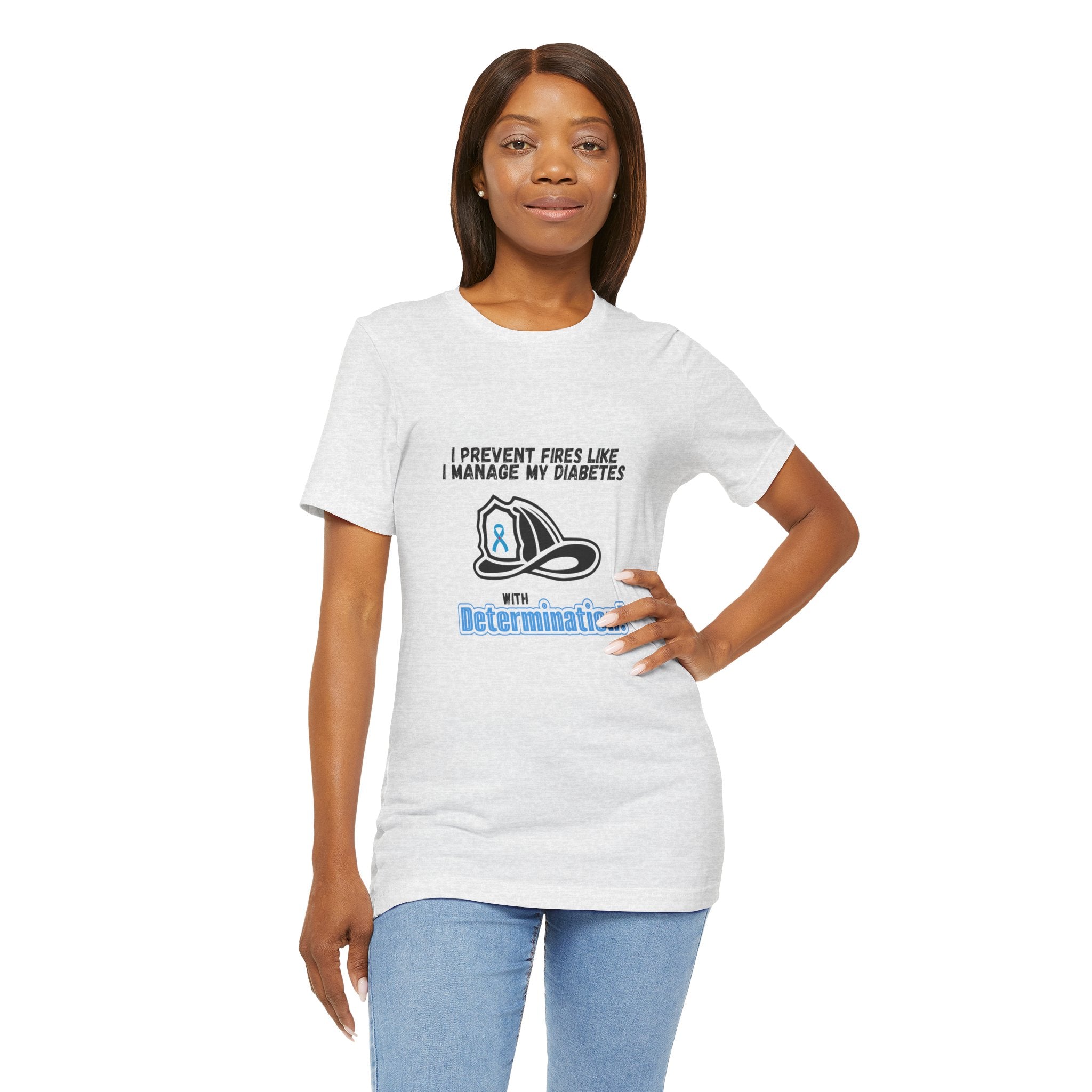 The Diabuddies Store Diabetes & Fire Prevention - Unisex Tee Diabetes & Fire Prevention - Unisex Tee: For the unsung heroes who dedicate their lives to keeping communities safe, while diligently managing their own health. Our Unisex Tee is designed specif