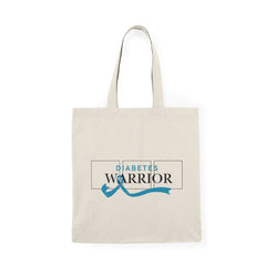 Diabetes Warrior & Blue Ribbon - Tote Bag The Diabuddies Store Tote Bags $9.98