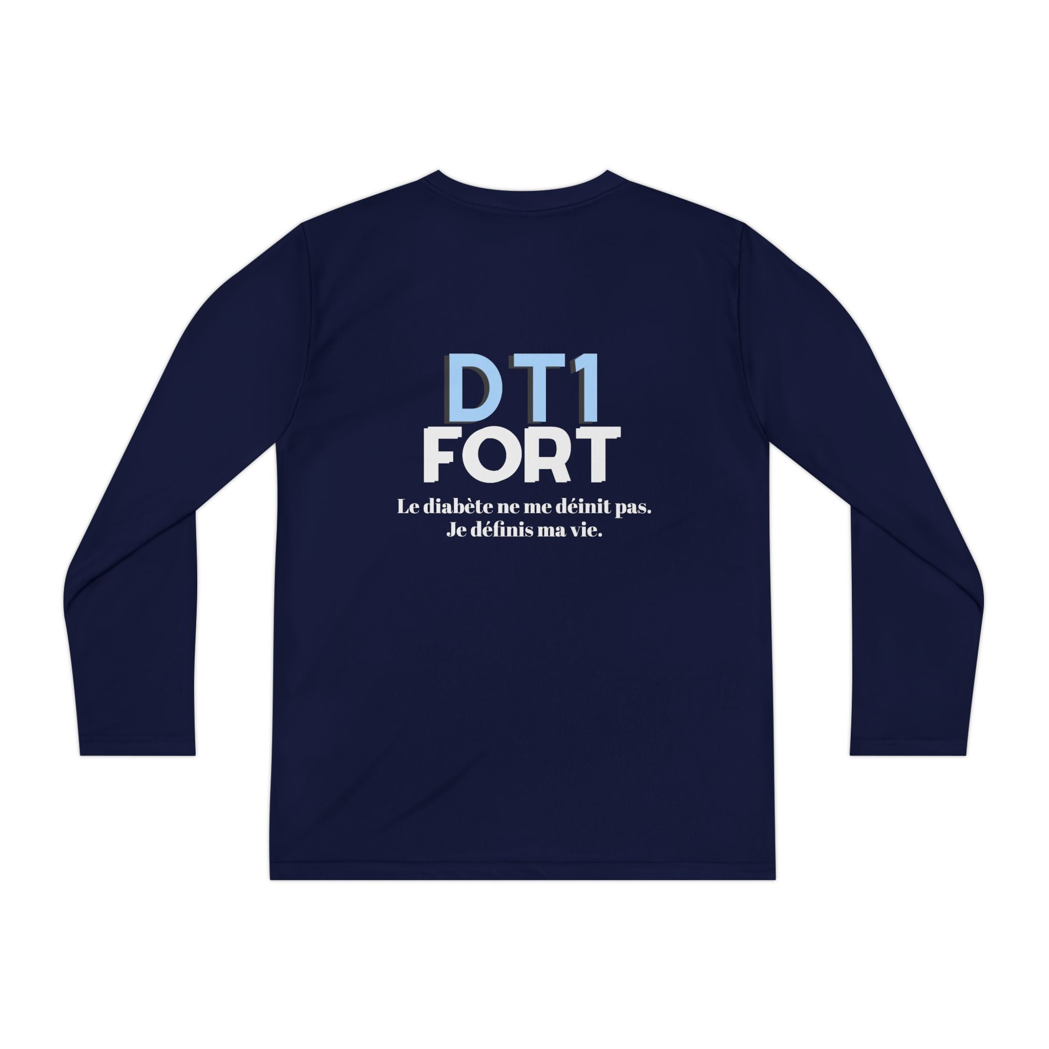 The Diabuddies Store T1D Strong (French) - Long-sleeved Youth Tee T1D Strong (French) - Long-sleeved Youth Tee is a soft, breathable and lets kids wear their resilience with pride. It's a simple yet powerful way to raise awareness for Type 1 Diabetes. Kid