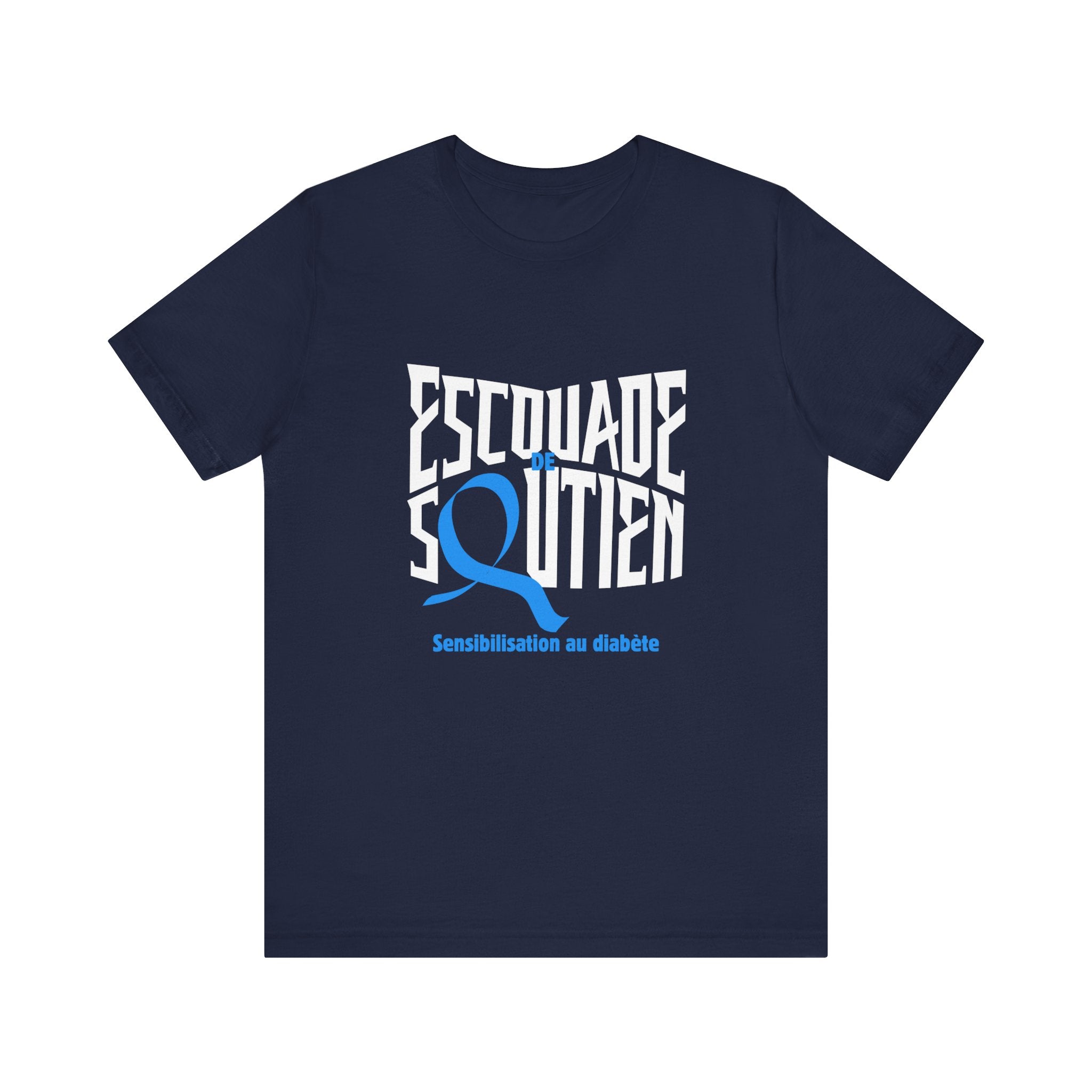 The Diabuddies Store T1D Support Squad (French)- Unisex Tee T1D Support Squad (French)- Unisex Tee: Join the T1D Support Squad! A soft, comfy tee for anyone showing love and solidarity for the T1D warrior in their life. T-Shirt Awareness clothing,Casual W