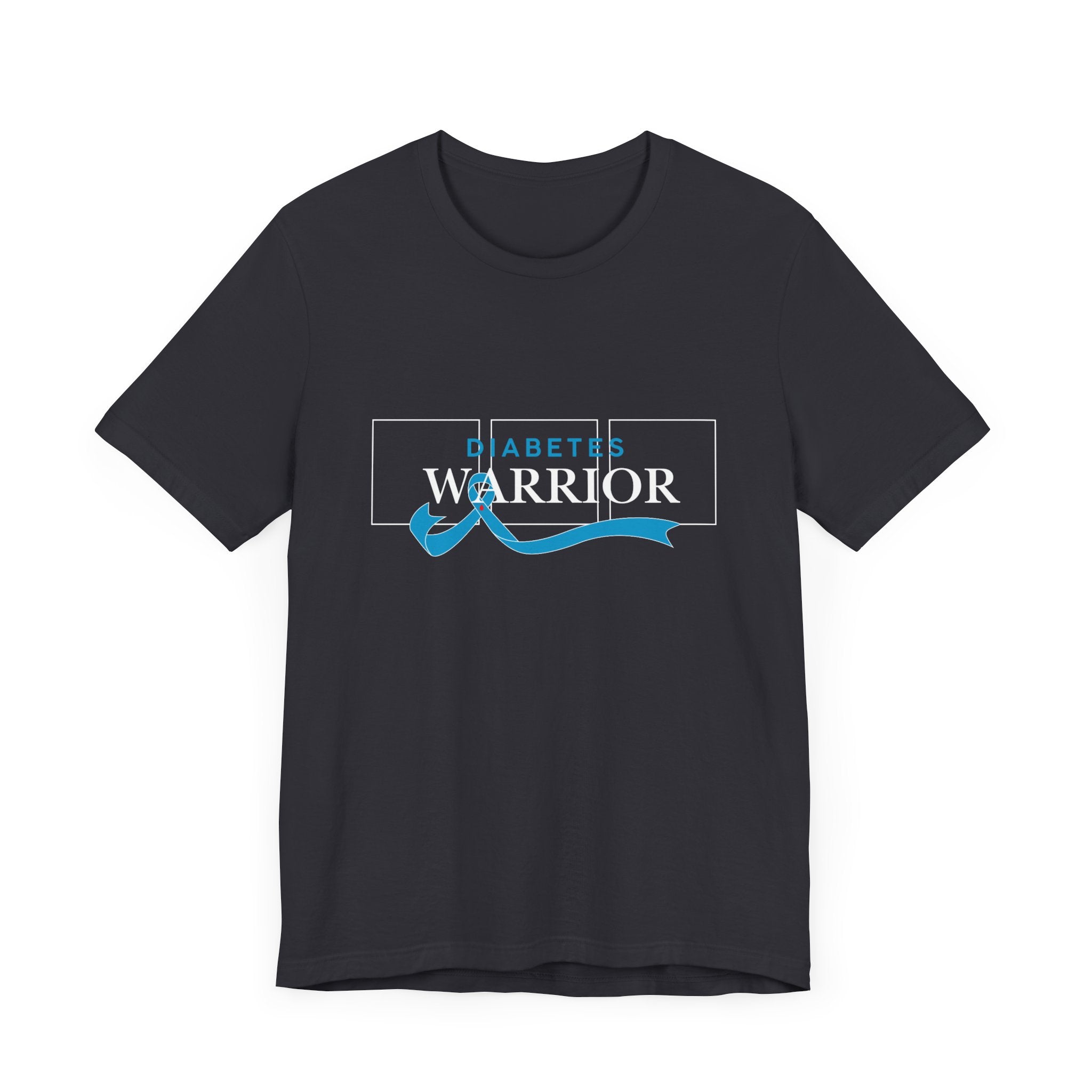 Diabetes Warrior, Blue Ribbon - Unisex Tee The Diabuddies Store T-Shirts $22.50