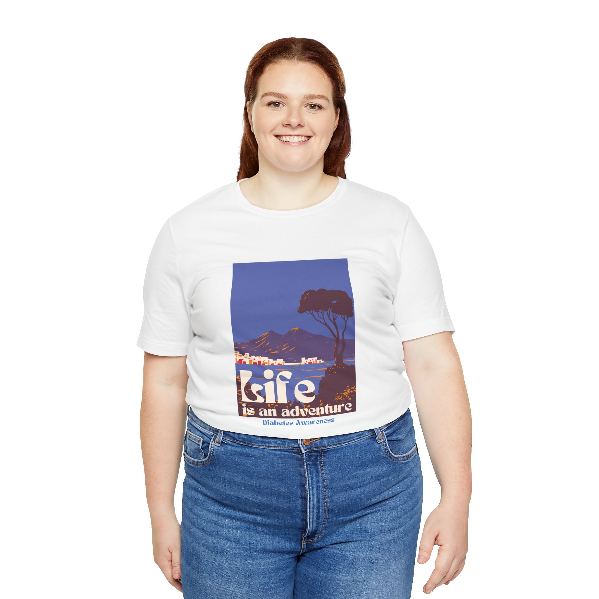 The Diabuddies Store Life is an Adventure, Ocean View - Unisex Tee Life is an Adventure, Ocean View - Unisex Tee: Embrace the call of the wild with our "Life is an adventure" Unisex Tee. This shirt is for anyone who finds their soul in the great outdoors,