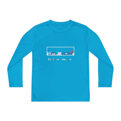 Diabetes Warrior w/supplies - Youth Longsleeve Tee The Diabuddies Store T-Shirts $23.44