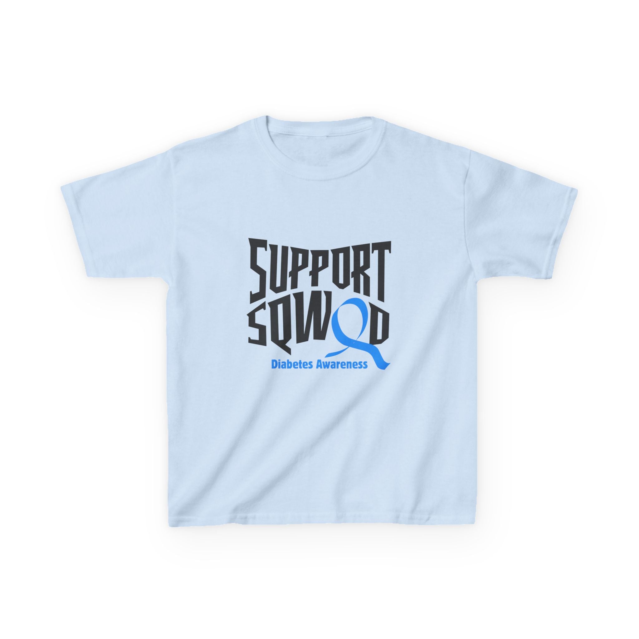 The Diabuddies Store Diabetes Support Squad - Kids Tee Diabetes Support Squad - Kids Tee: Unite against diabetes with the Diabetes Support Squad Kids' Tee! This super-soft t-shirt is perfect for little heroes showing their support for a loved one with typ