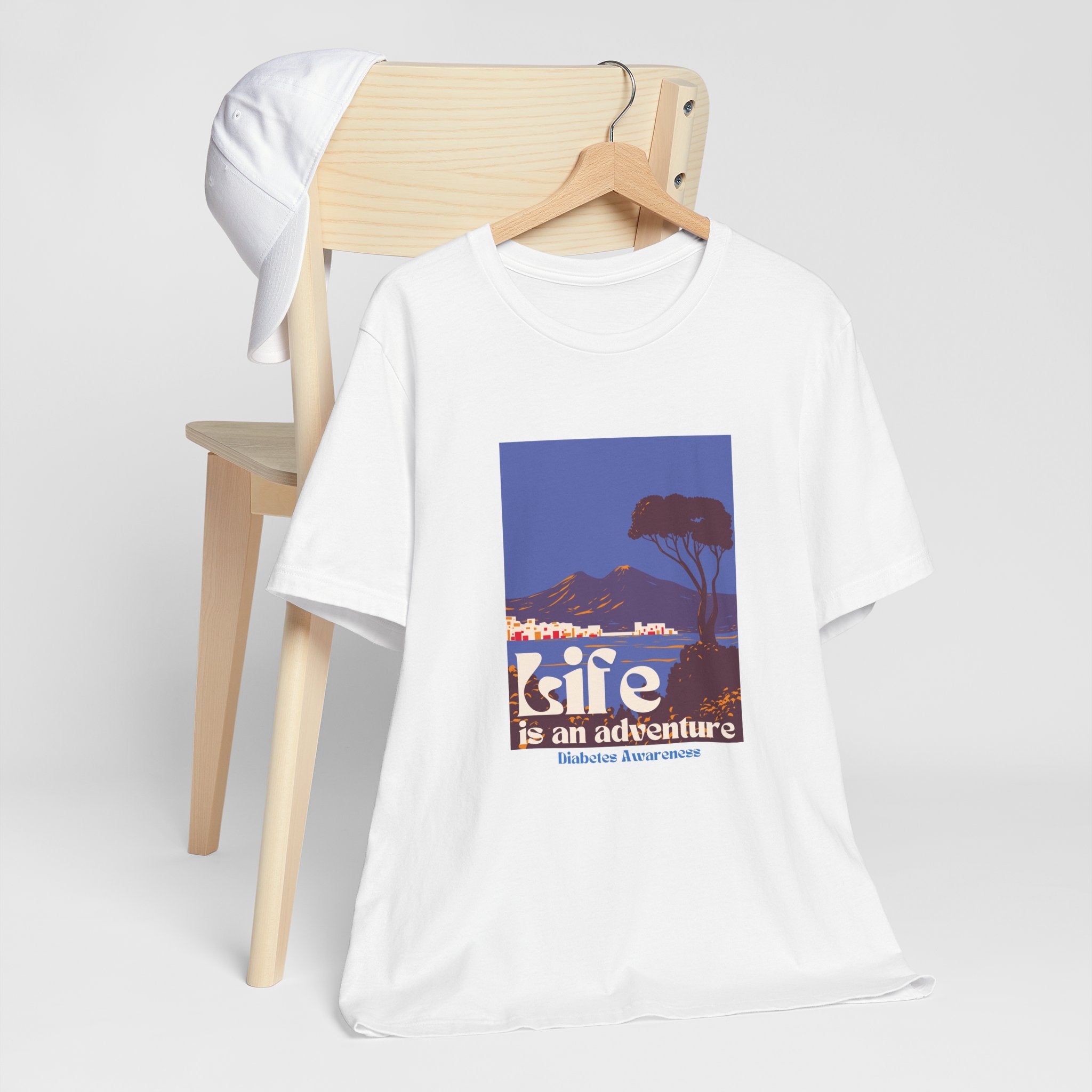 The Diabuddies Store Life is an Adventure, Ocean View - Unisex Tee Life is an Adventure, Ocean View - Unisex Tee: Embrace the call of the wild with our "Life is an adventure" Unisex Tee. This shirt is for anyone who finds their soul in the great outdoors,