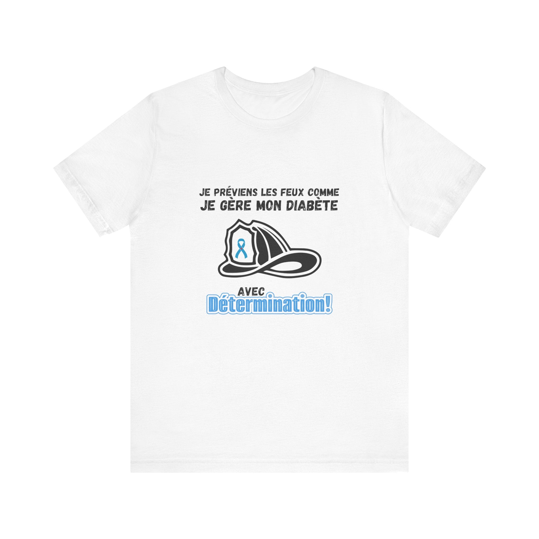 The Diabuddies Store Diabetes & Fire Prevention (French) - Unisex Tee Diabetes & Fire Prevention (French) - Unisex Tee: For the unsung heroes who dedicate their lives to keeping communities safe, while diligently managing their own health. Our Tee is desi