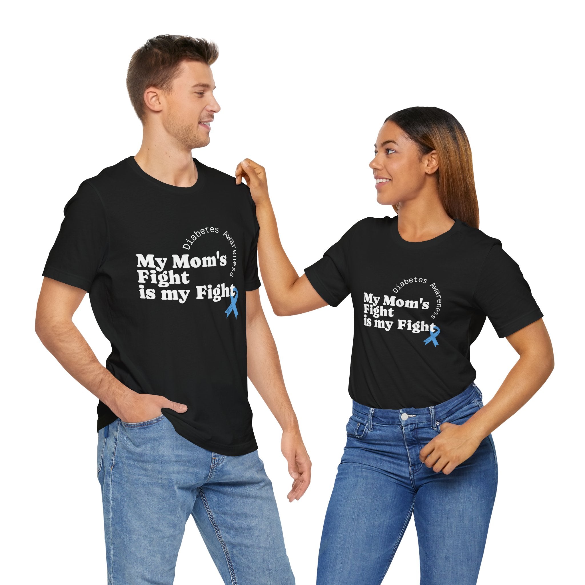 My Mom's Fight is my Fight Unisex Tee The Diabuddies Store T-Shirts $22.50