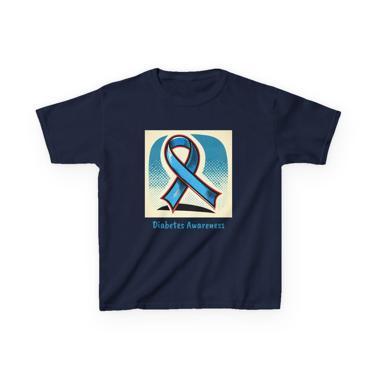 Diabetes Blue Ribbon - Kids Tee The Diabuddies Store T-Shirts $19.22
