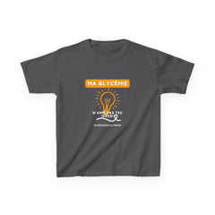 The Diabuddies Store My Blood Sugar Doesn't Agree (French) - Kids Tee My Blood Sugar Doesn't Agree (French) - Kids Tee: A humorous tee for the little warrior in your life. This "Ma glycémie n'aime pas tes idées" Kids' French Tee is a fun and relatable way