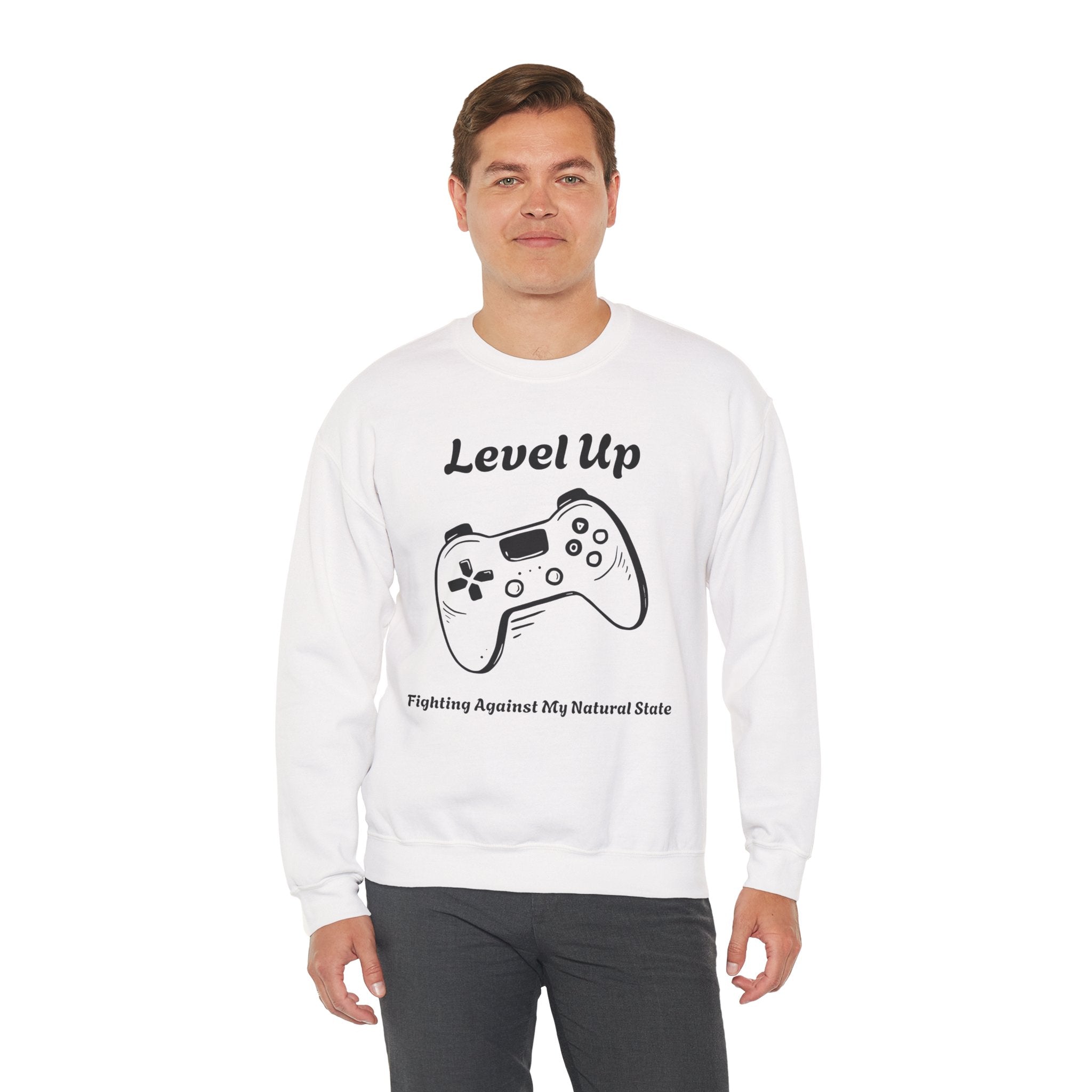 Level Up (Gaming Remote Control) - Unisex Sweatshirt The Diabuddies Store Sweatshirts $29.49