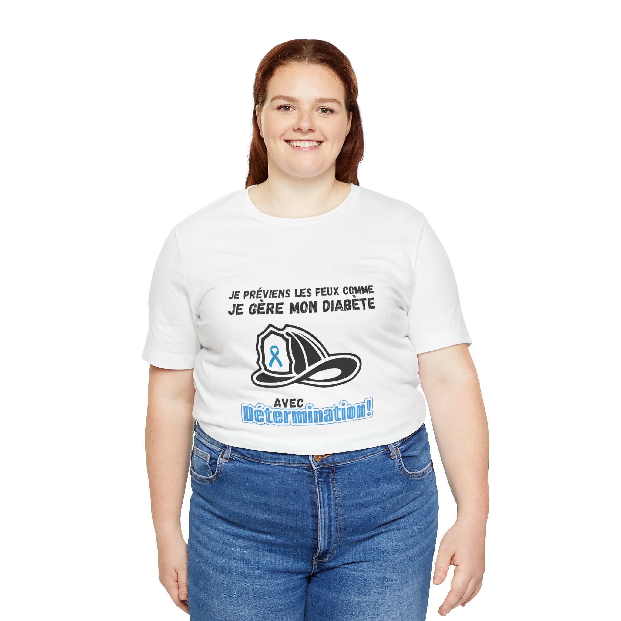 The Diabuddies Store Diabetes & Fire Prevention (French) - Unisex Tee Diabetes & Fire Prevention (French) - Unisex Tee: For the unsung heroes who dedicate their lives to keeping communities safe, while diligently managing their own health. Our Tee is desi