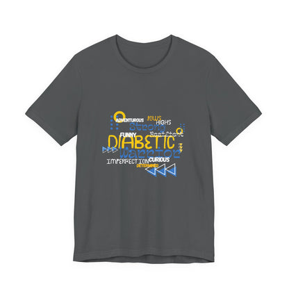 The Diabuddies Store Uplifted & Unleashed - Unisex Tee Uplifted & Unleashed - Unisex Tee: Embrace your strength, defy the odds. The "Uplifted & Unleashed" tee is more than just a shirt; it's a vibrant testament to the diabetic warrior within. Adorned with