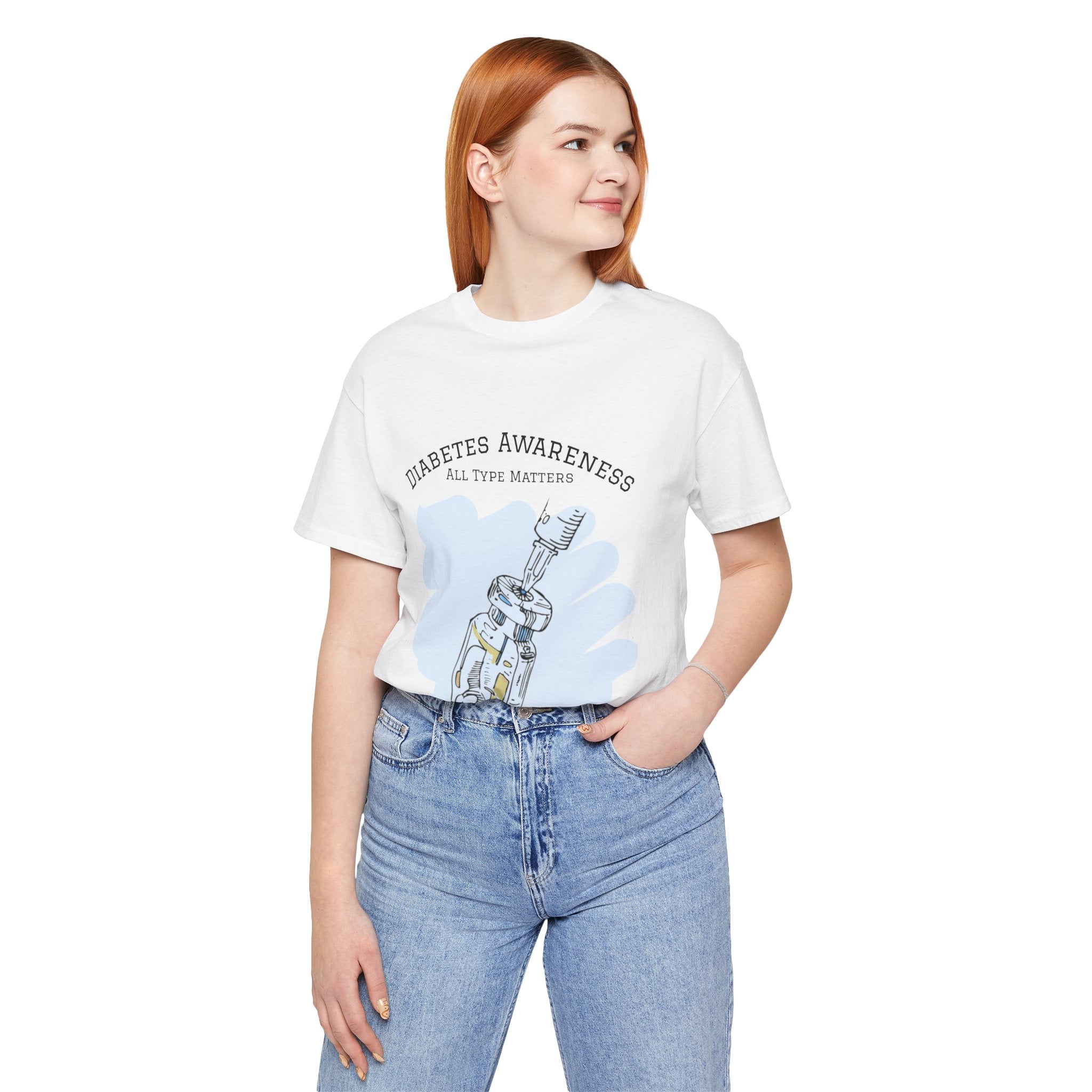 The Diabuddies Store Diabetes: All Type Matters - Unisex Tee Diabetes: All Type Matters - Unisex Tee: A powerful statement! This tee declares "All Type Matters," promoting unity and awareness for every person living with diabetes. T-Shirts $24.73