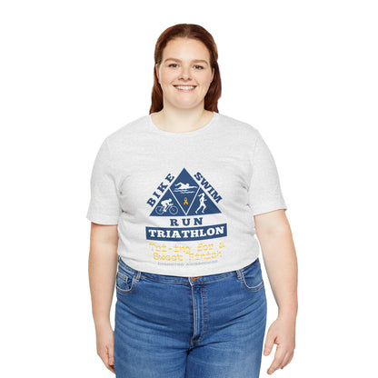 The Diabuddies Store Diabetes & Triathlon - Unisex Tee Diabetes & Triathlon - Unisex Tee: The "Tri-ing for a Sweet Finish" slogan is a powerful nod to both your athletic goals and your journey with diabetes. It's about achieving victory on your own terms.
