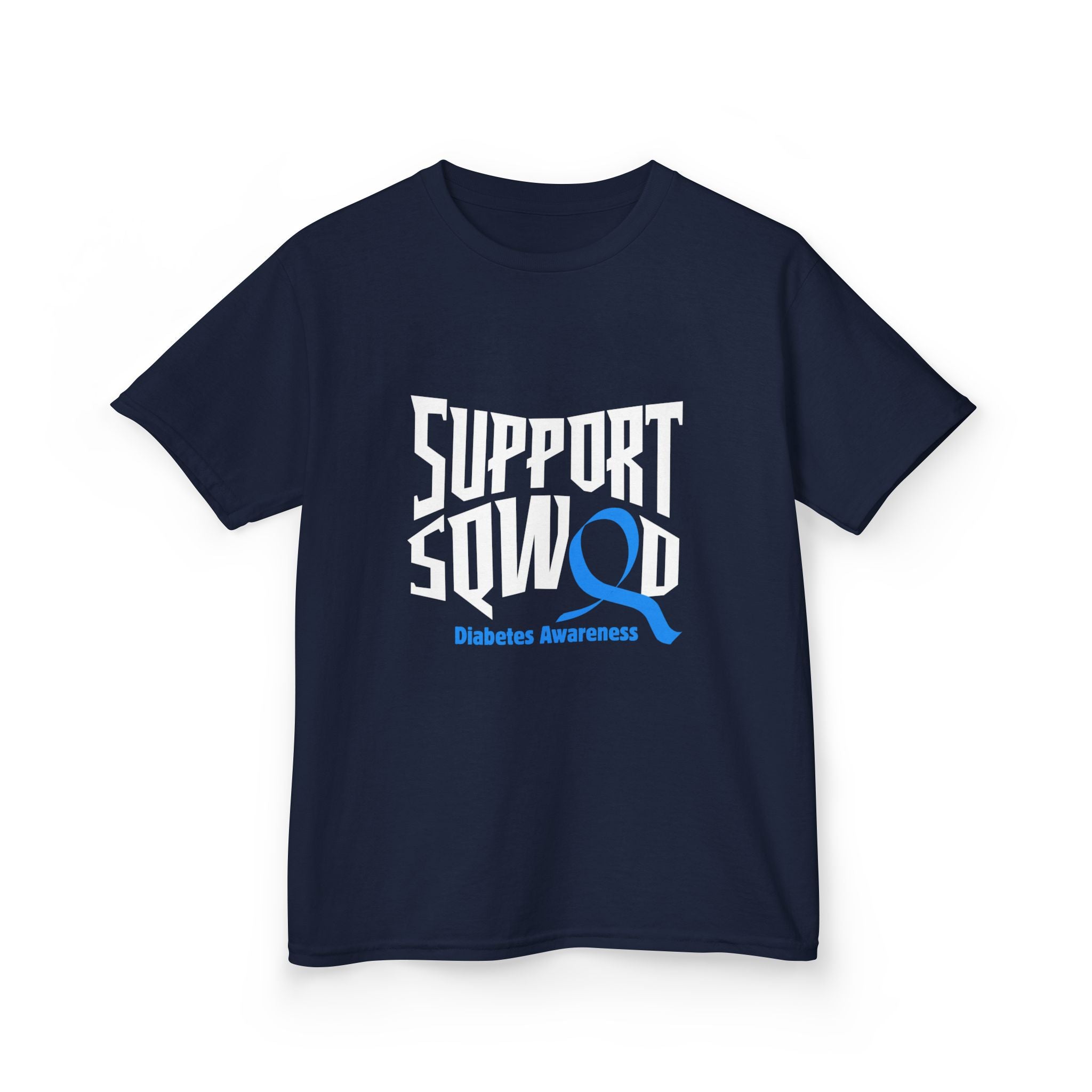 The Diabuddies Store Diabetes Support Squad - Kids Tee Diabetes Support Squad - Kids Tee: Unite against diabetes with the Diabetes Support Squad Kids' Tee! This super-soft t-shirt is perfect for little heroes showing their support for a loved one with typ