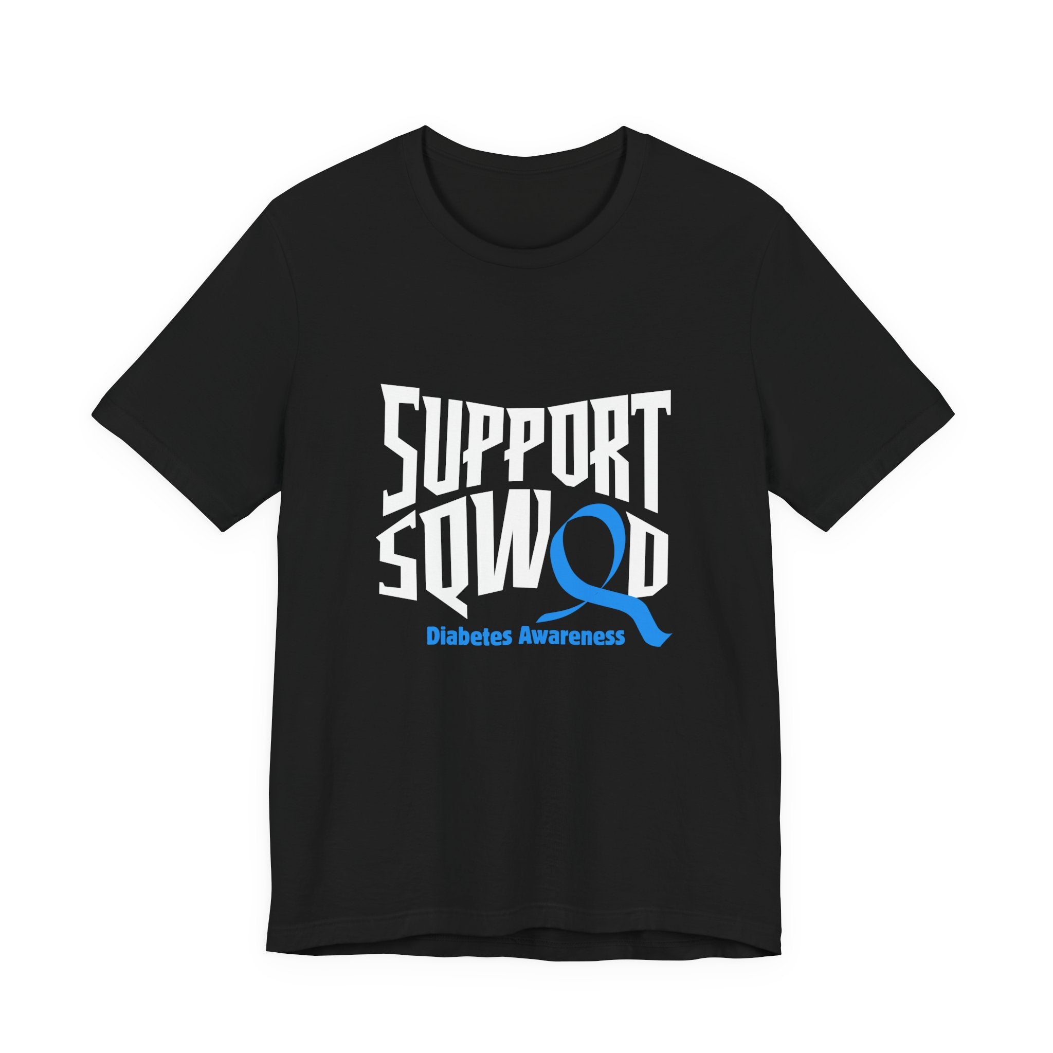 The Diabuddies Store T1D Support Squad - Unisex Tee T1D Support Squad - Unisex Tee: Join the T1D Support Squad! A soft, comfy tee for anyone showing love and solidarity for the T1D warrior in their life. T-Shirt Awareness clothing,Casual Wear,Diabetes,Dia