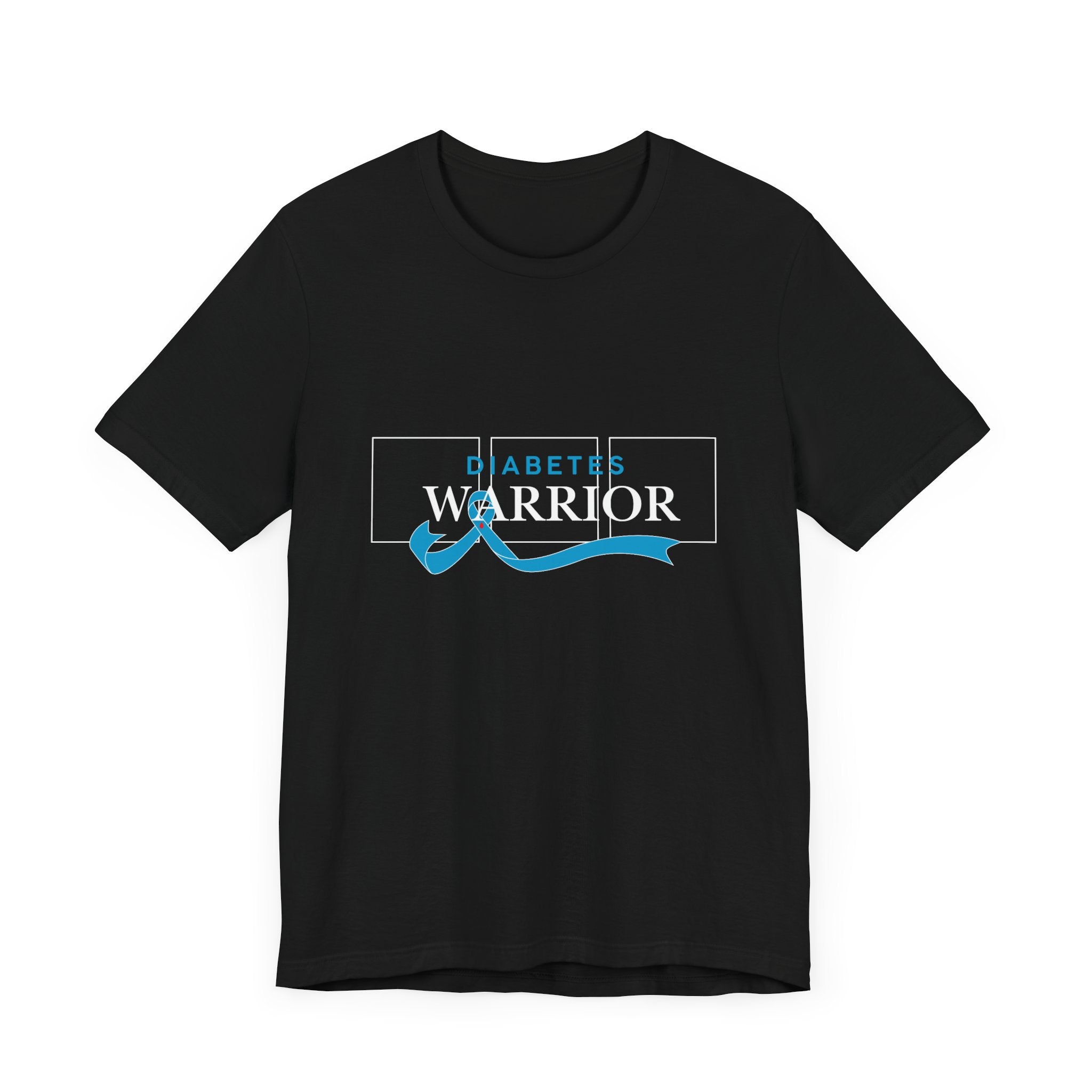 Diabetes Warrior, Blue Ribbon - Unisex Tee The Diabuddies Store T-Shirts $22.50