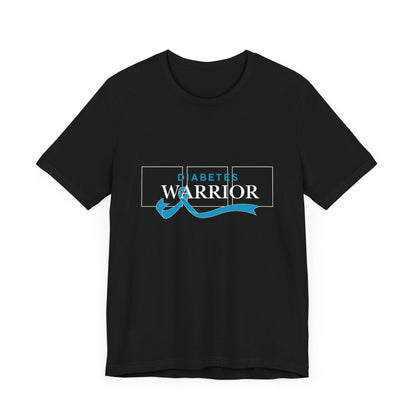Diabetes Warrior, Blue Ribbon - Unisex Tee The Diabuddies Store T-Shirts $22.50