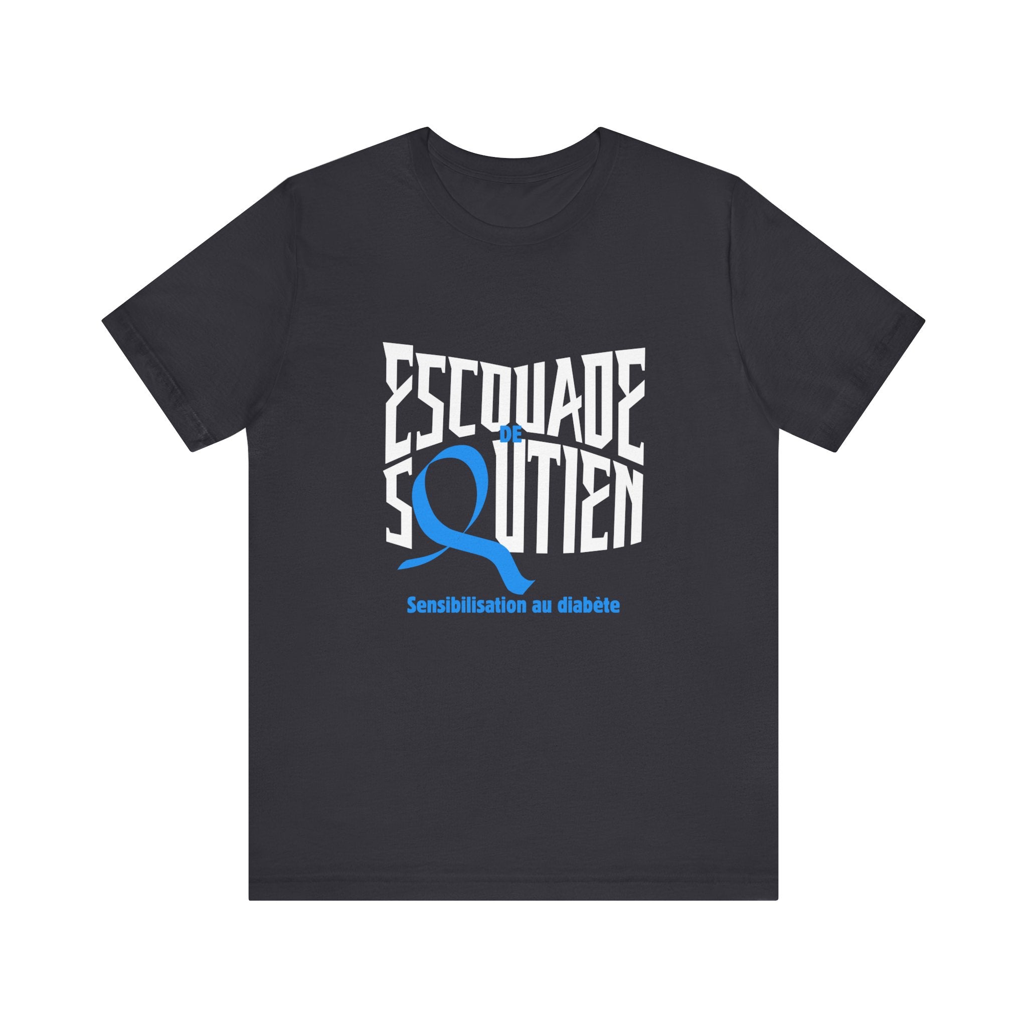 The Diabuddies Store T1D Support Squad (French)- Unisex Tee T1D Support Squad (French)- Unisex Tee: Join the T1D Support Squad! A soft, comfy tee for anyone showing love and solidarity for the T1D warrior in their life. T-Shirt Awareness clothing,Casual W