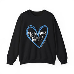 The Diabuddies Store Never Give Up French - Unisex Sweatshirt Never Give Up French - Unisex Sweatshirt: Help bring awareness to diabetes. some battles are fought within, and this sweatshirt is a testament to your strength. Sweatshirts Sweatshirt Casual Ou