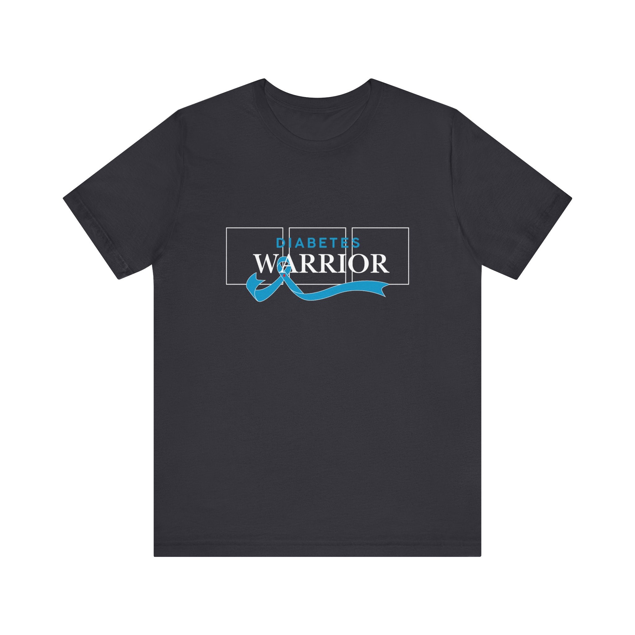 Diabetes Warrior, Blue Ribbon - Unisex Tee The Diabuddies Store T-Shirts $22.50