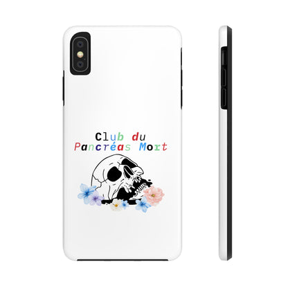 Skull & Flowers, Dead Pancreas Club (French) - Phone Cases The Diabuddies Store Mobile Phone Cases $18.23