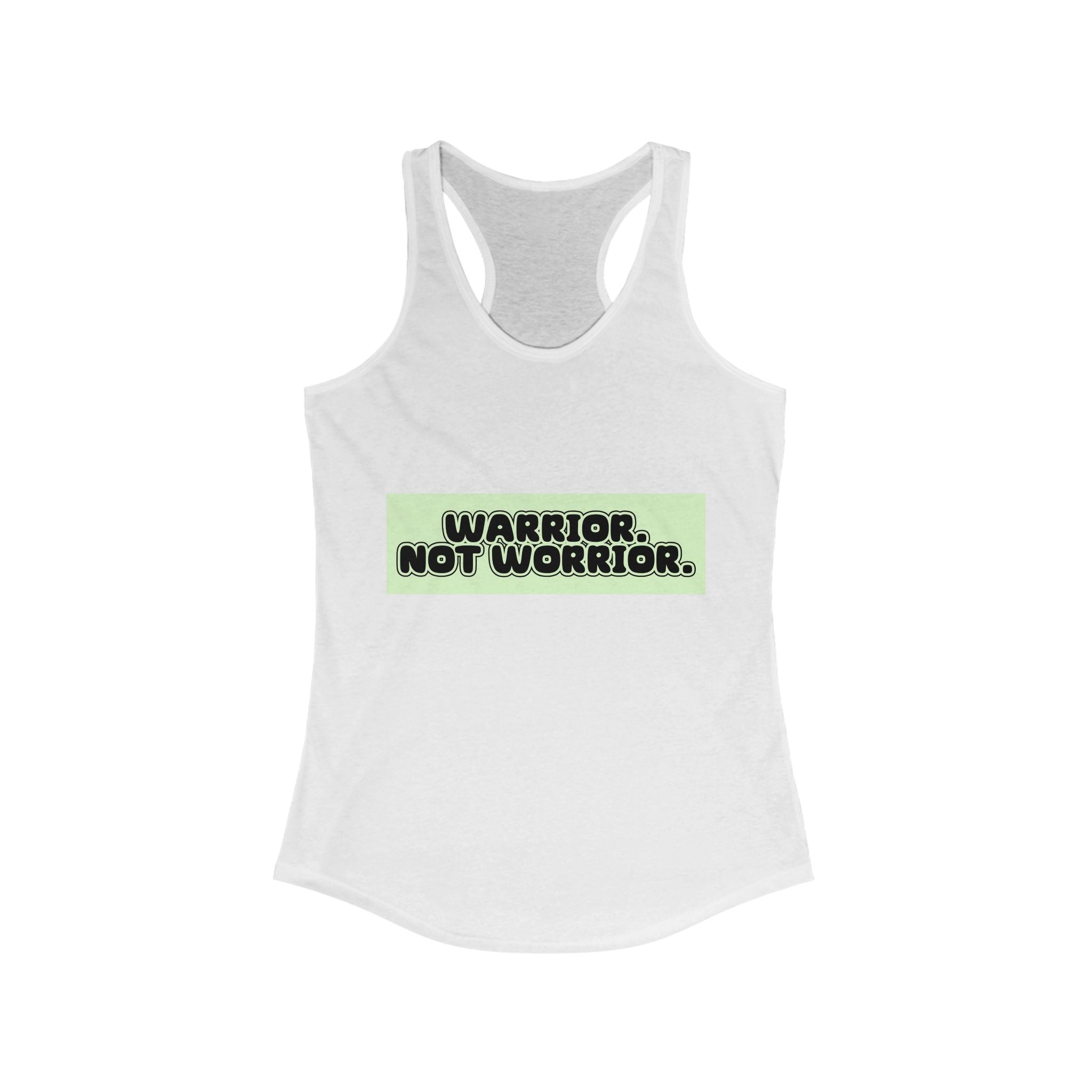 The Diabuddies Store Warrior. Not Worrior. - Racerback Tank Warrior. Not Worrior. - Racerback Tank: For those who face challenges head-on & spell "warrior" right. A clear statement of strength, resilience & sharp detail. Tank Tops $19.96