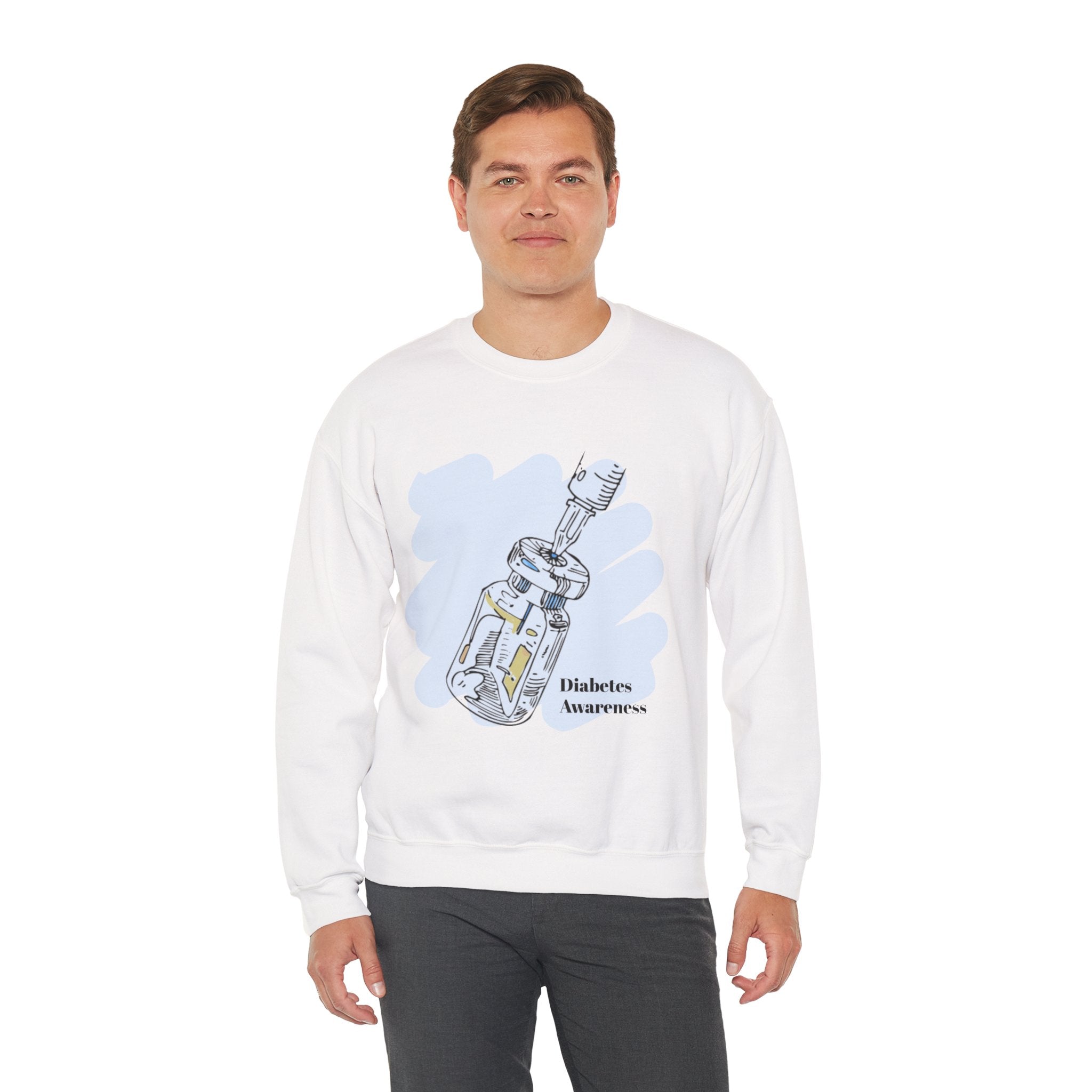 The Diabuddies Store Diabetes Awareness, Insulin Vial - Unisex Sweatshirt Diabetes Awareness, Insulin Vial - Unisex Sweatshirt: A symbol of life, a statement of awareness. Our Sweatshirt is designed to spark conversations and spread vital understanding. S