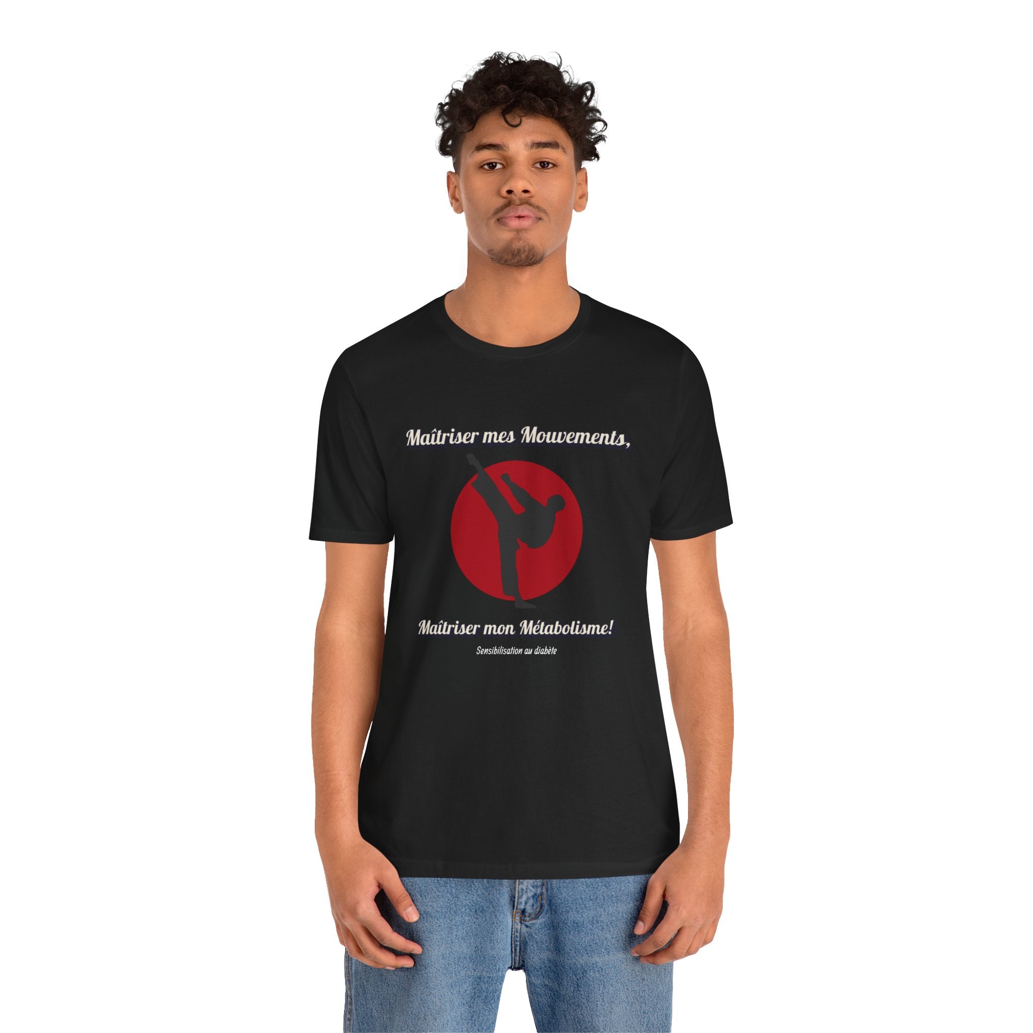 Diabetes & Karate (French) - Unisex Tee The Diabuddies Store T-Shirts $30.27