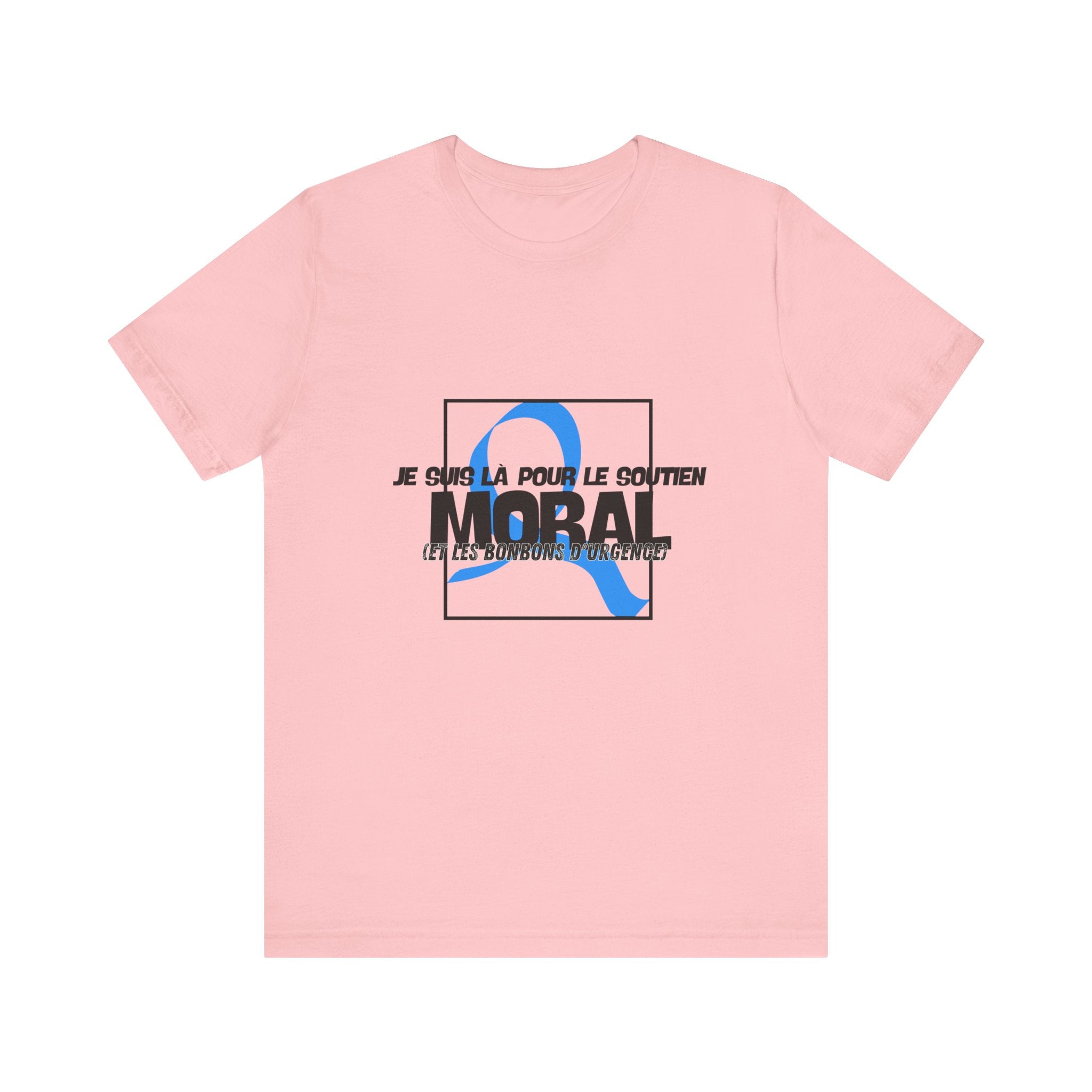 The Diabuddies Store Moral Support and Emergency Candy (French) - Unisex Tee Moral Support and Emergency Candy (French) - Unisex Tee: Being a friend to someone with diabetes means being ready for anything – from offering a listening ear to, well, having s