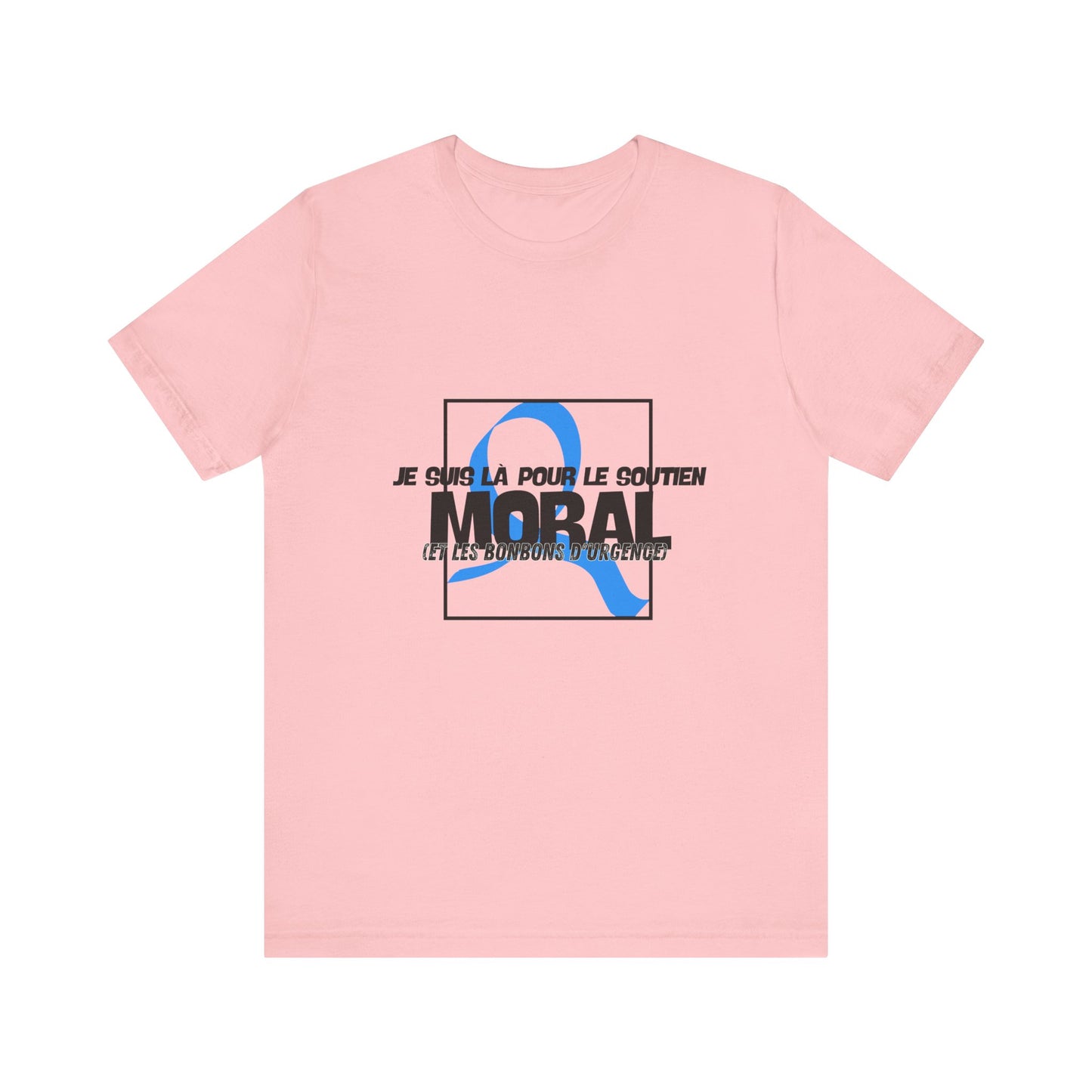 The Diabuddies Store Moral Support and Emergency Candy (French) - Unisex Tee Moral Support and Emergency Candy (French) - Unisex Tee: Being a friend to someone with diabetes means being ready for anything – from offering a listening ear to, well, having s