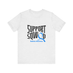 The Diabuddies Store T1D Support Squad - Unisex Tee T1D Support Squad - Unisex Tee: Join the T1D Support Squad! A soft, comfy tee for anyone showing love and solidarity for the T1D warrior in their life. T-Shirt Awareness clothing,Casual Wear,Diabetes,Dia