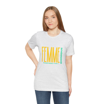 The Diabuddies Store Bionic Woman (French) - Unisex Tee Bionic Woman (French) - Unisex Tee: Unleash your inner Bionic strength! This Unisex Tee is a powerful statement of resilience, strength, and modern-day heroism for anyone living with Type 1 Diabetes.