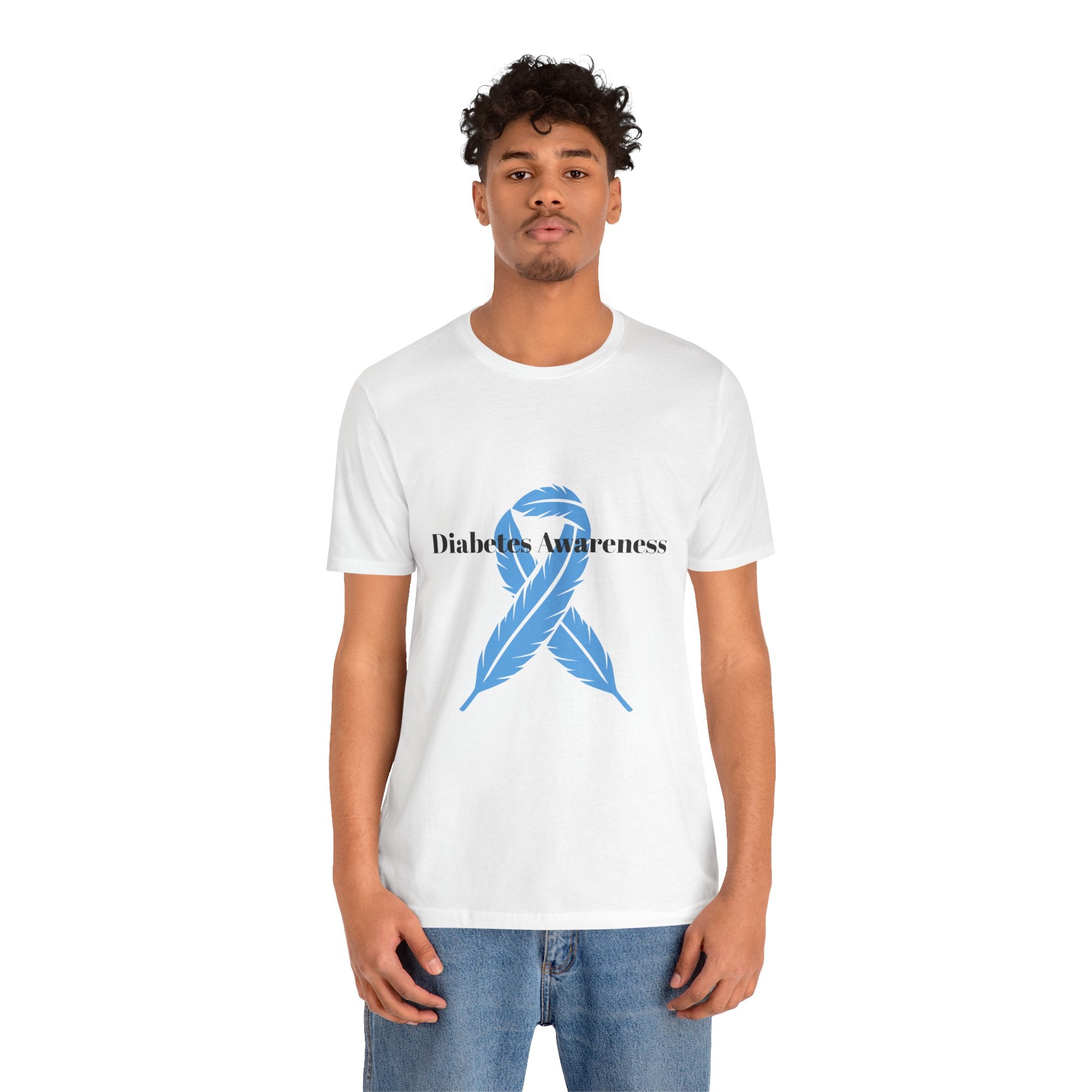 Feather, Blue Ribbon - Unisex Tee The Diabuddies Store T-Shirts $22.38