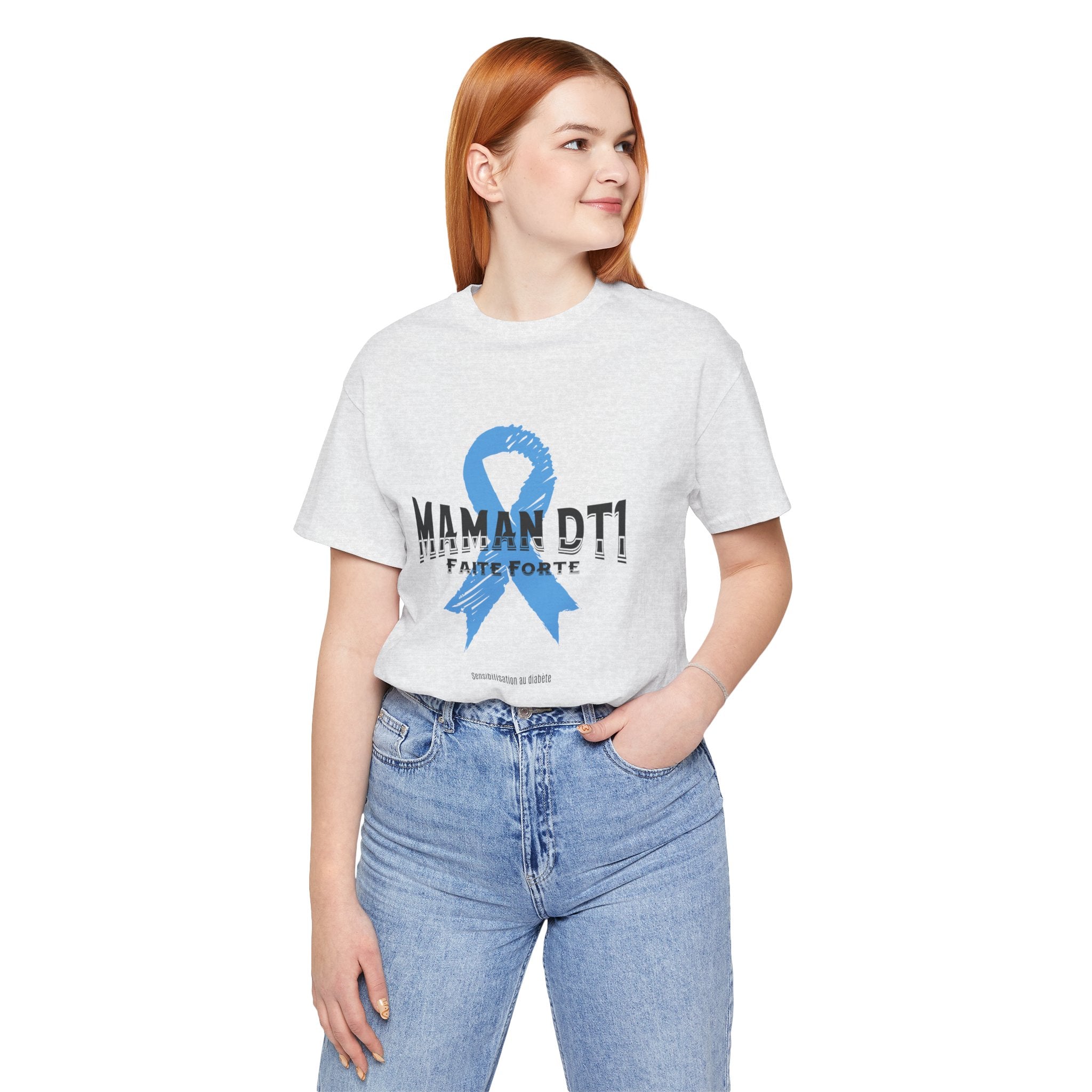 DT1 Mom, Made Strong (French) - Unisex Tee The Diabuddies Store T-Shirts $22.50