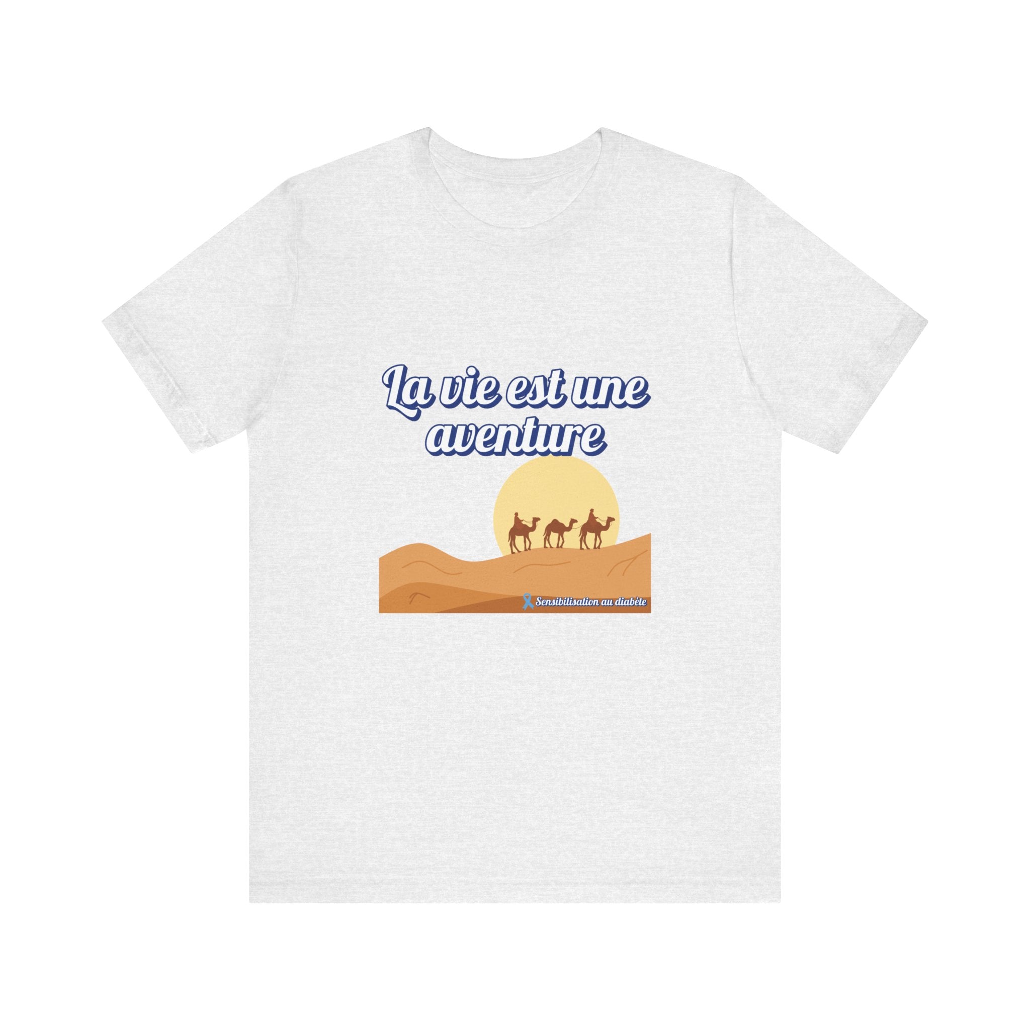 Life is an Adventure (French) - Unisex Tee The Diabuddies Store T-Shirts $22.50