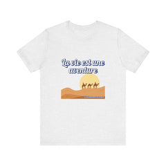 Life is an Adventure (French) - Unisex Tee The Diabuddies Store T-Shirts $22.50
